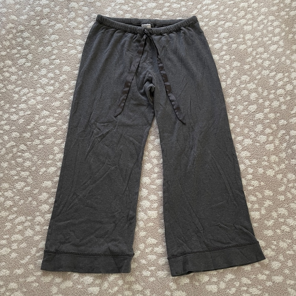 Lands’ End Women’s Charcoal Grey Pajama Pants